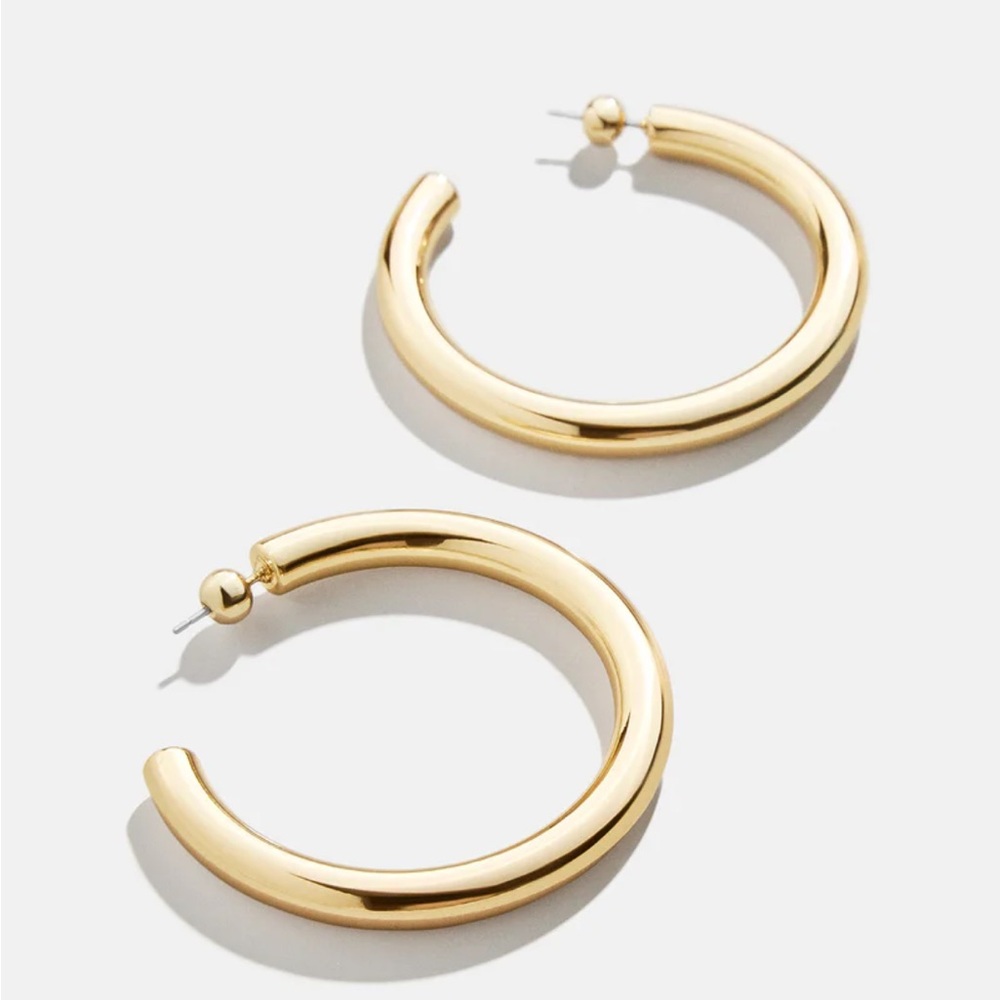 NWOT Bauble Bar Summer Gold Hoops